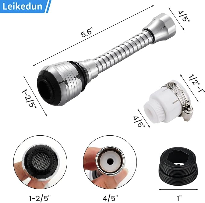 Extension Turbo Flex 360 Flexible Para Grifo