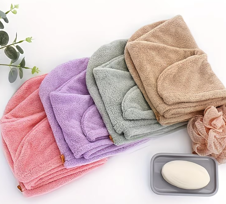 Toalla Para Secado Del Cabello Sin Friz