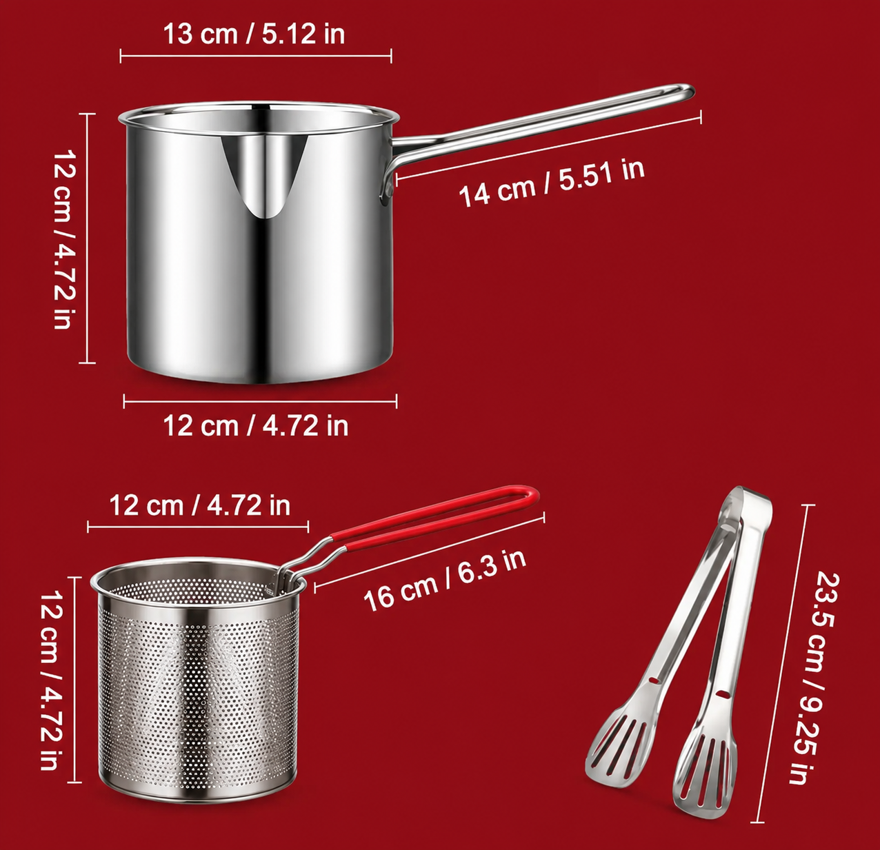 FryMaster™ - Freidora Premium Acero Inoxidable