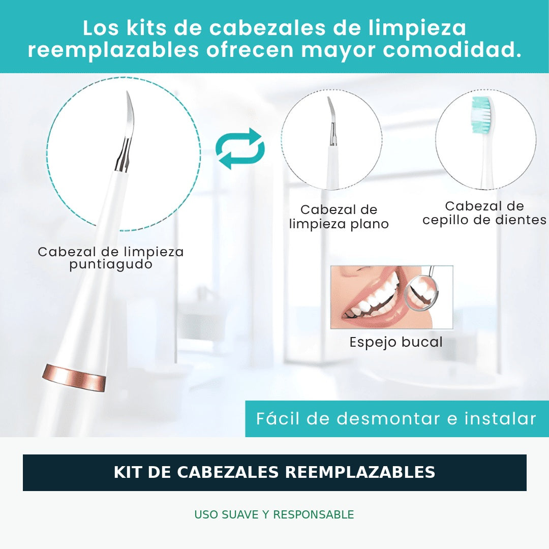 Cepillo Removedor de Sarro Eléctrico | DentalClean™