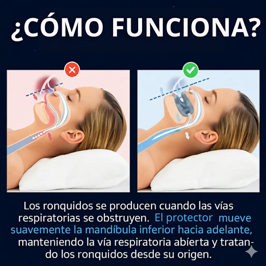 AntiSnore™ - Duerme sin Ronquidos ni Bruxismo desde la Primera Noche (x2 Unidades)