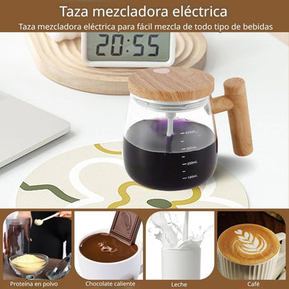 AutoMug® - Taza Vidrio Mezcladora Eléctrica