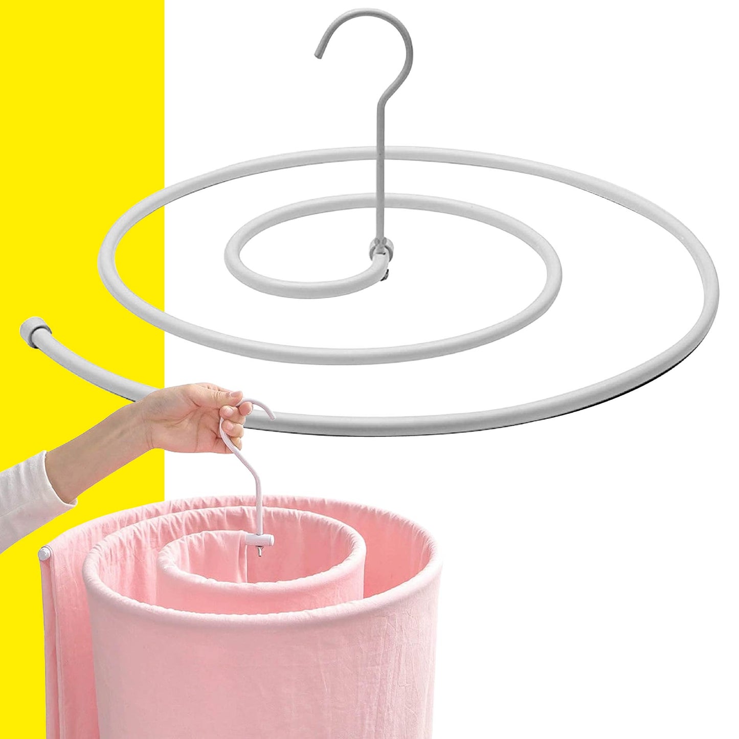SecaFácil® - Tendedero Espiral para Sabanas y Cobijas