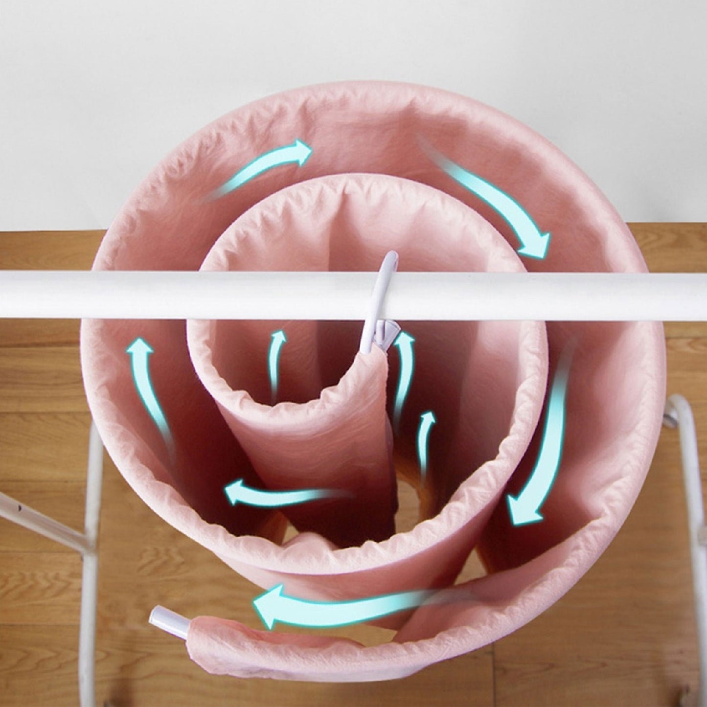 SecaFácil® - Tendedero Espiral para Sabanas y Cobijas