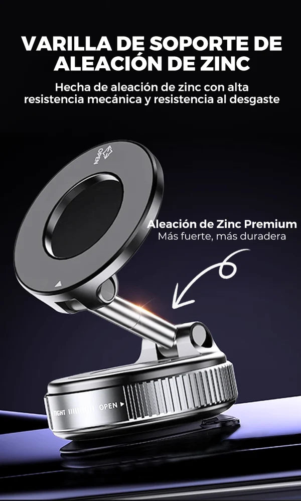 Soporte Magnético 360° con Ventosa – Fijación Súper Segura para Móvil