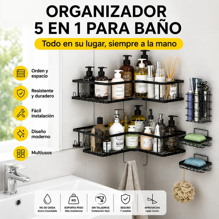 BathSpace® - Organizador Para Baño (x2 Unidades)