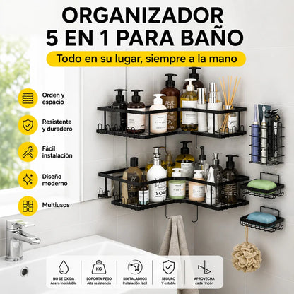 BathSpace® - Organizador Para Baño (x2 Unidades)