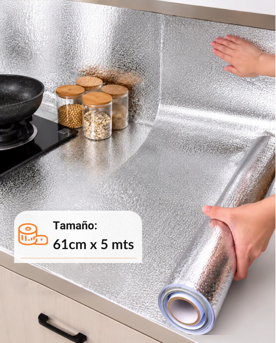 Papel adhesivo protector para cocina (x10 metros)