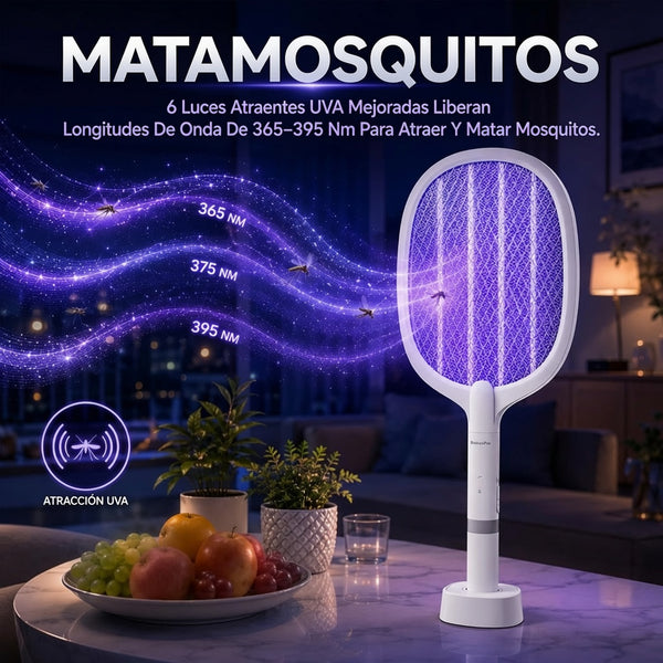 Raqueta Eléctrica Zapper Portátil Anti Insectos