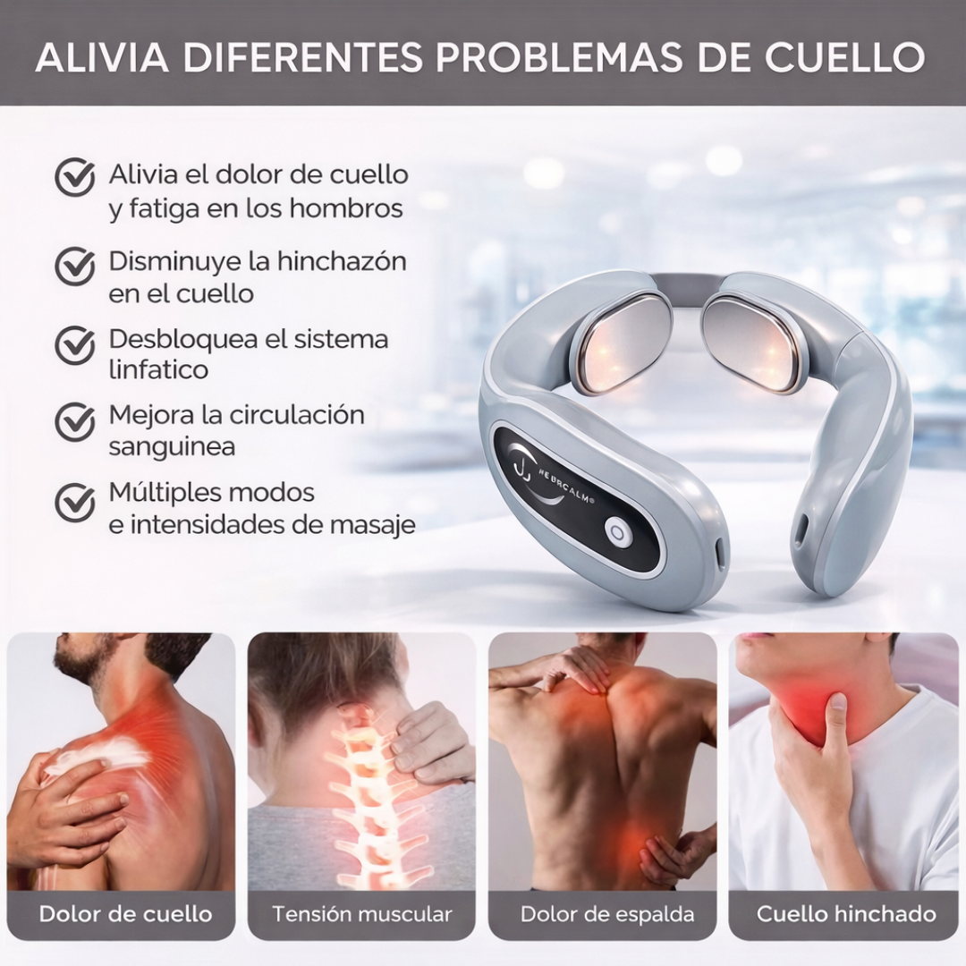 Masajeador de Cuello NeuroCalm® Smart - Alivio instantáneo para tu cuello