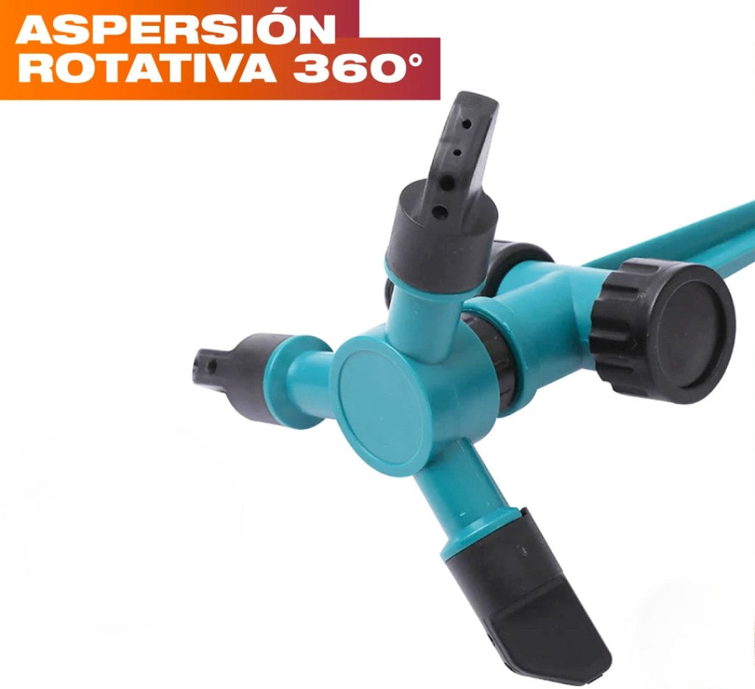 Aspersor Rotativo para Riego de Jardín y Césped – Eficiencia en Agua