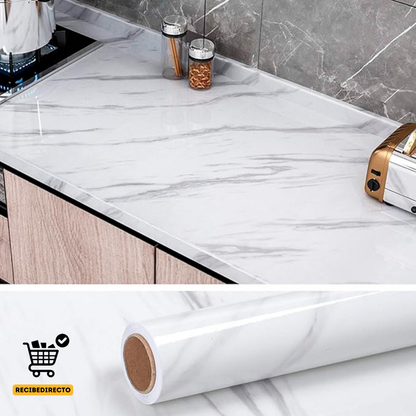 MarmoFix™ – Papel Adhesivo Tipo Mármol Premium 2 Metros X 60 Cm