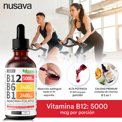 Gotas Vitales B12🍓| Suplemento Vitalidad Diaria Fácil