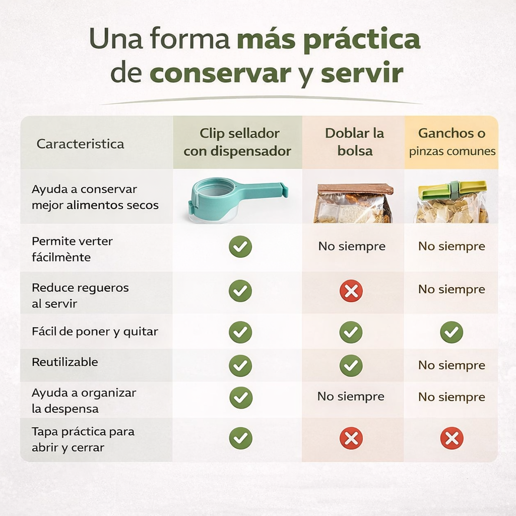 Fcozm® - Pack 3 Selladores De Bolsas Con Tapa
