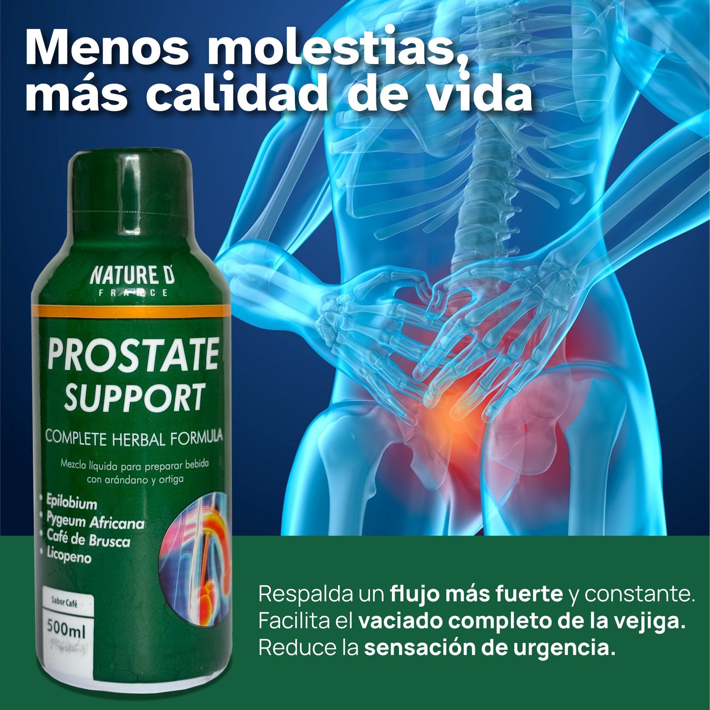 Prostate  Support Jarabe 500 Ml sabor a cafe