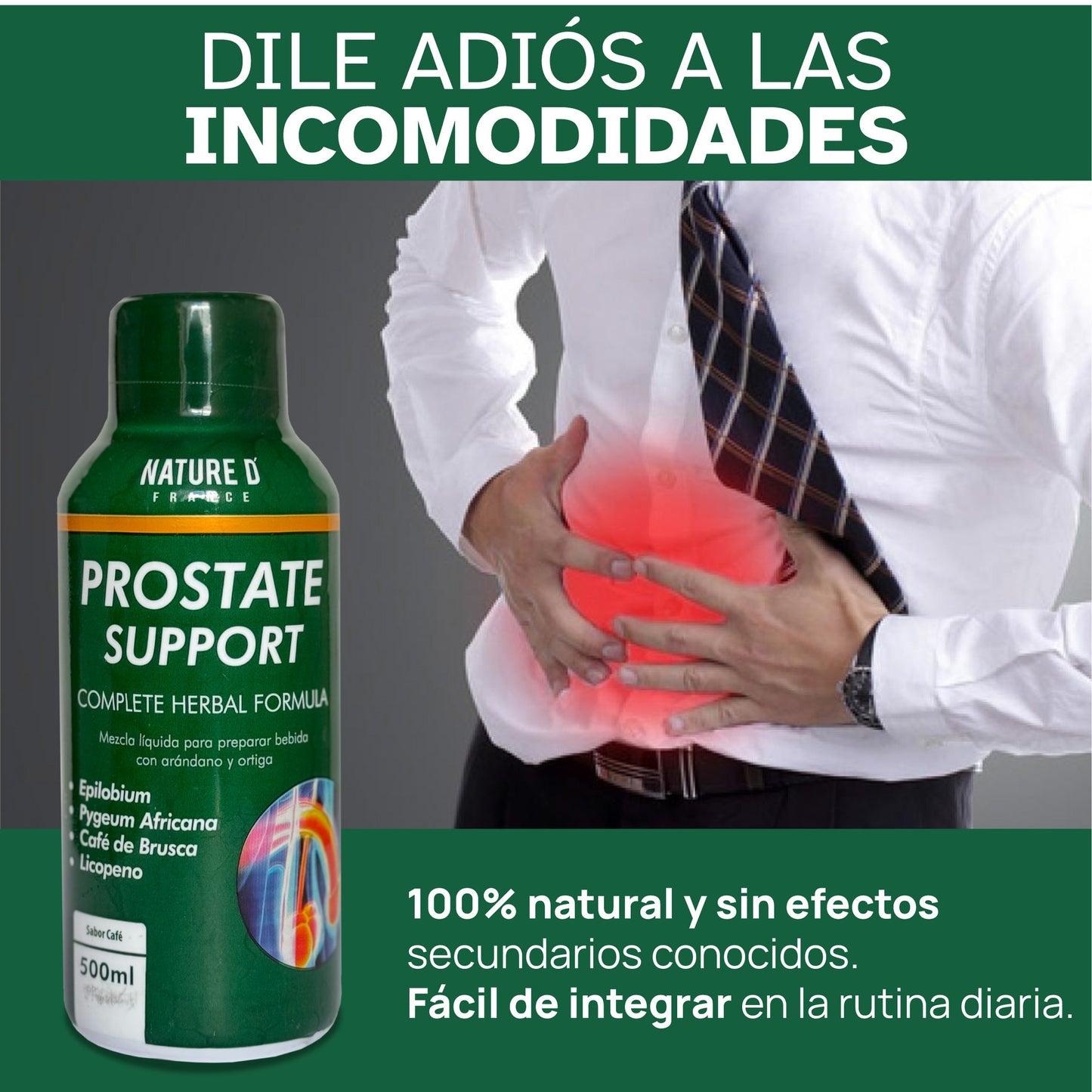 Prostate  Support Jarabe 500 Ml sabor a cafe