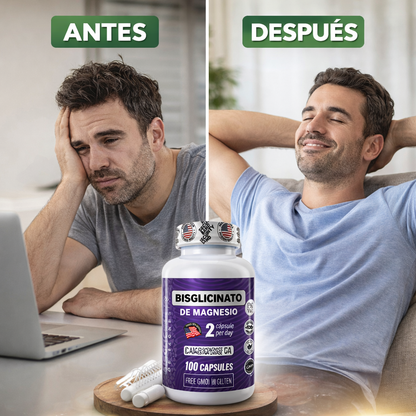 Bisglicinato® - Magnesio para Descanso y El Estrés