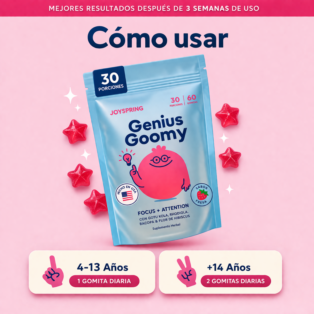 Genius Gummy® - El suplemento que los niños piden solos🍓