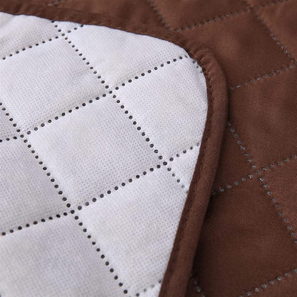 Funda Acolchada Reversible para Sillón – Antideslizante e Impermeable (Marrón)