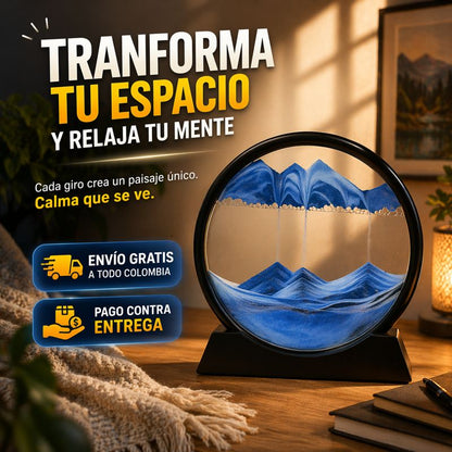 Reloj De Arena 3D  Sensorial