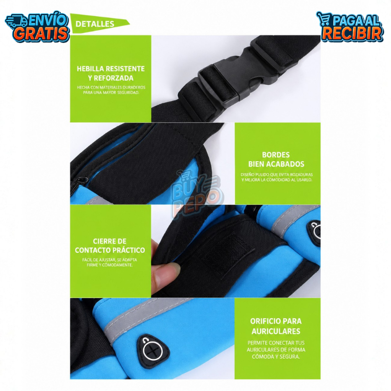 SportPocket™ 🏃‍♂️ - Riñonera deportiva segura 🎽
