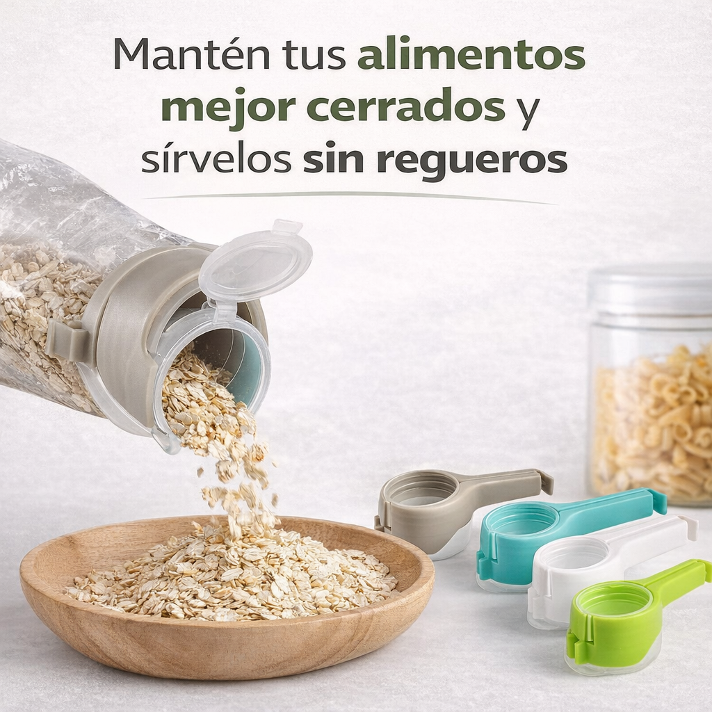 Fcozm® - Pack 3 Selladores De Bolsas Con Tapa