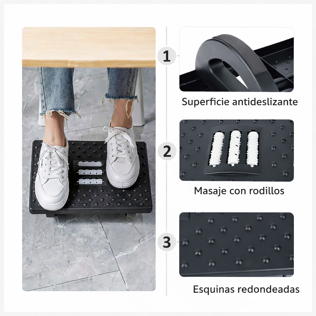 RelaxStep® - Reposa Pies Masajeador Oficina Descanso
