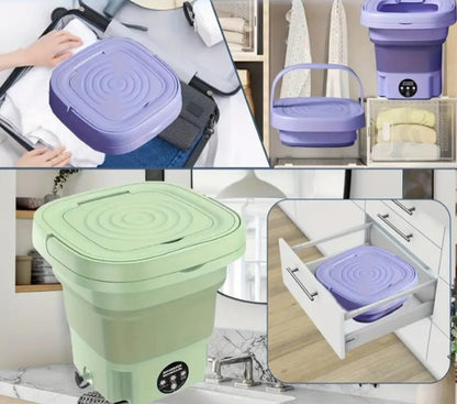 Mini Lavadora Plegable Portátil