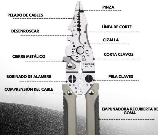 Toolix Pro®  - Alicate Multifuncional 2 en 1