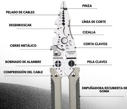 Toolix Pro®  - Alicate Multifuncional 2 en 1