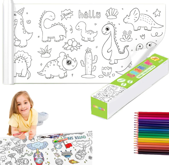 COLOR DRAW™ ROLLO DE PAPEL PARA COLOREAR