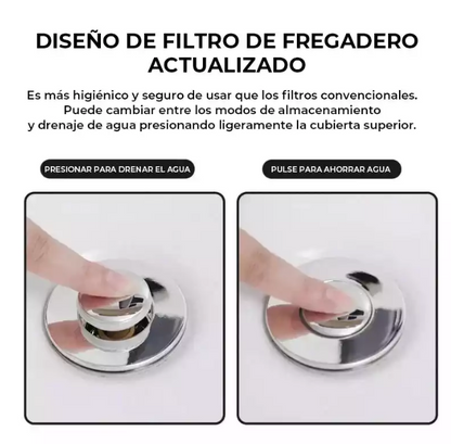 DuoBlock Steel® - Filtro Drenaje Acero Inoxidable (X2 Unidades)