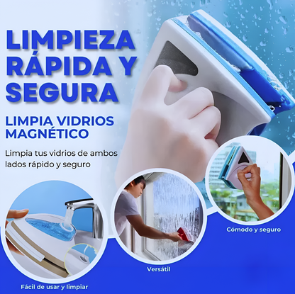 LIMPIA VIDRIOS MAGNÉTICO CON DOBLE IMÁN