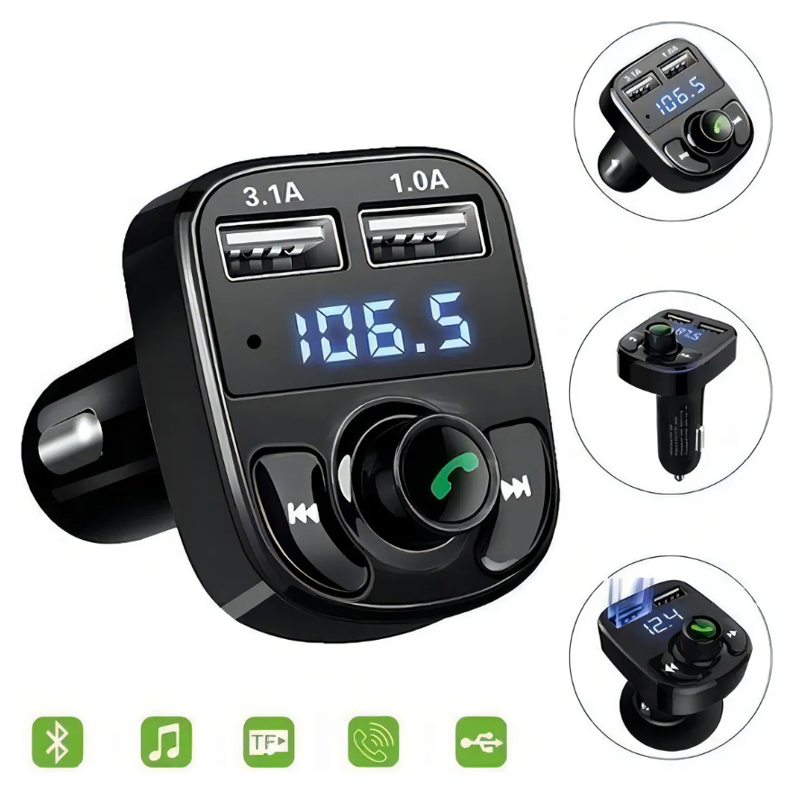 FM Boost Pro® - Transmisor Receptor Bluetooth X8