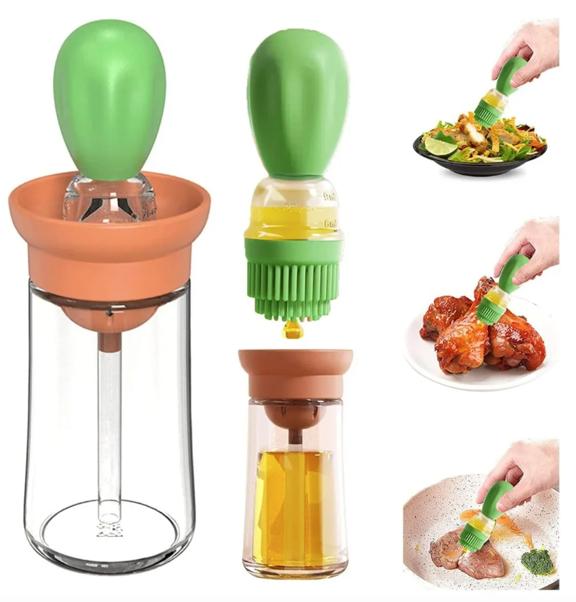 Dispensador Aceite Con Brocha Silicona