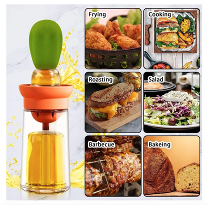Dispensador Aceite Con Brocha Silicona