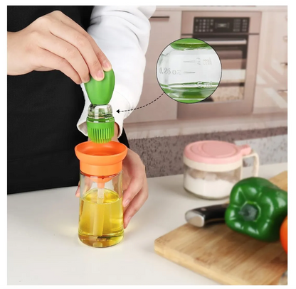 Dispensador Aceite Con Brocha Silicona
