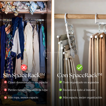 SpaceRack™ - Organiza tu ropa y gana espacio al instante