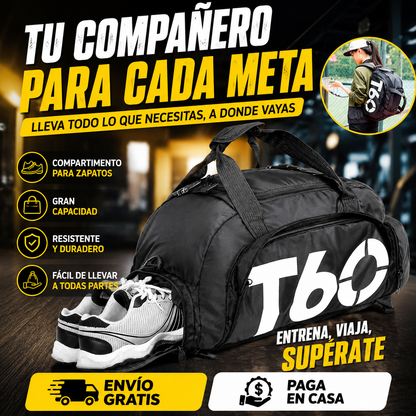 Maleta & Mochila Deportiva T60 Impermeable y Amplia®