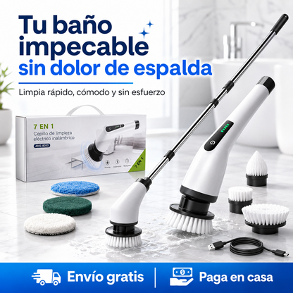 CleanSpin® - Cepillo Limpiador Eléctrico 360°