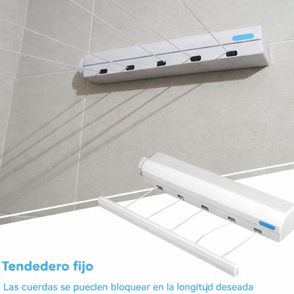 Tendedero de ropa retractil
