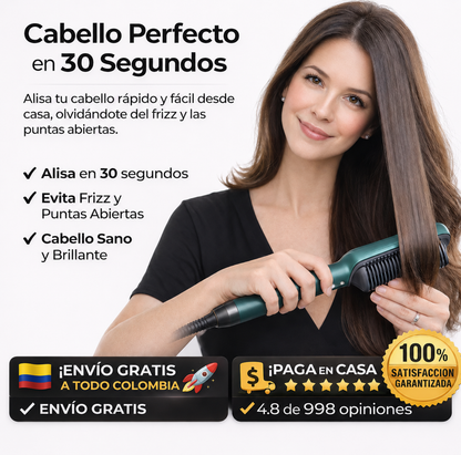 Cepillo Alisador Profesional 3 en 1 - Di adiós al frizz