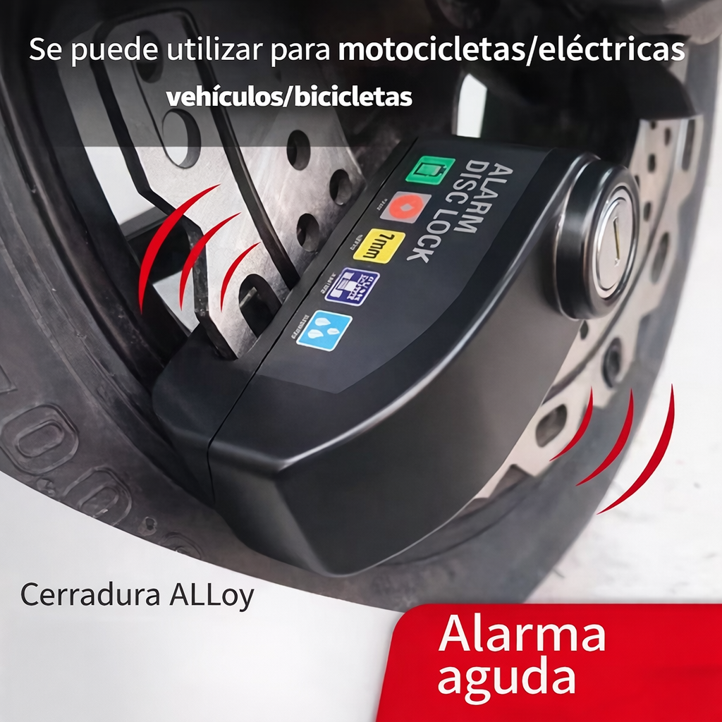 Candado Freno De Disco Con Alarma