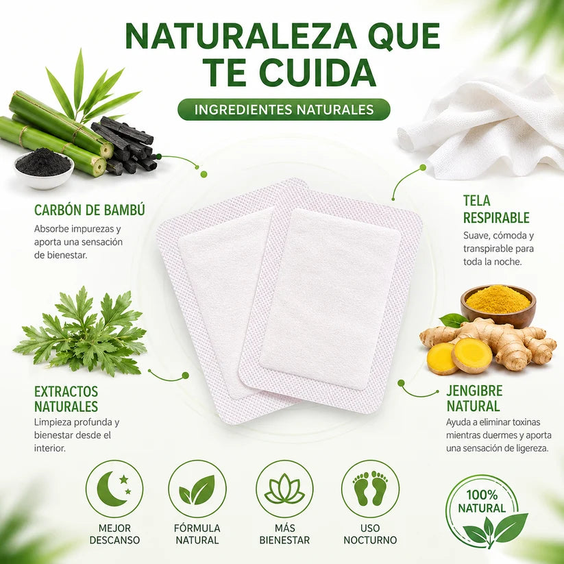 Parches Desintoxicantes para Pies