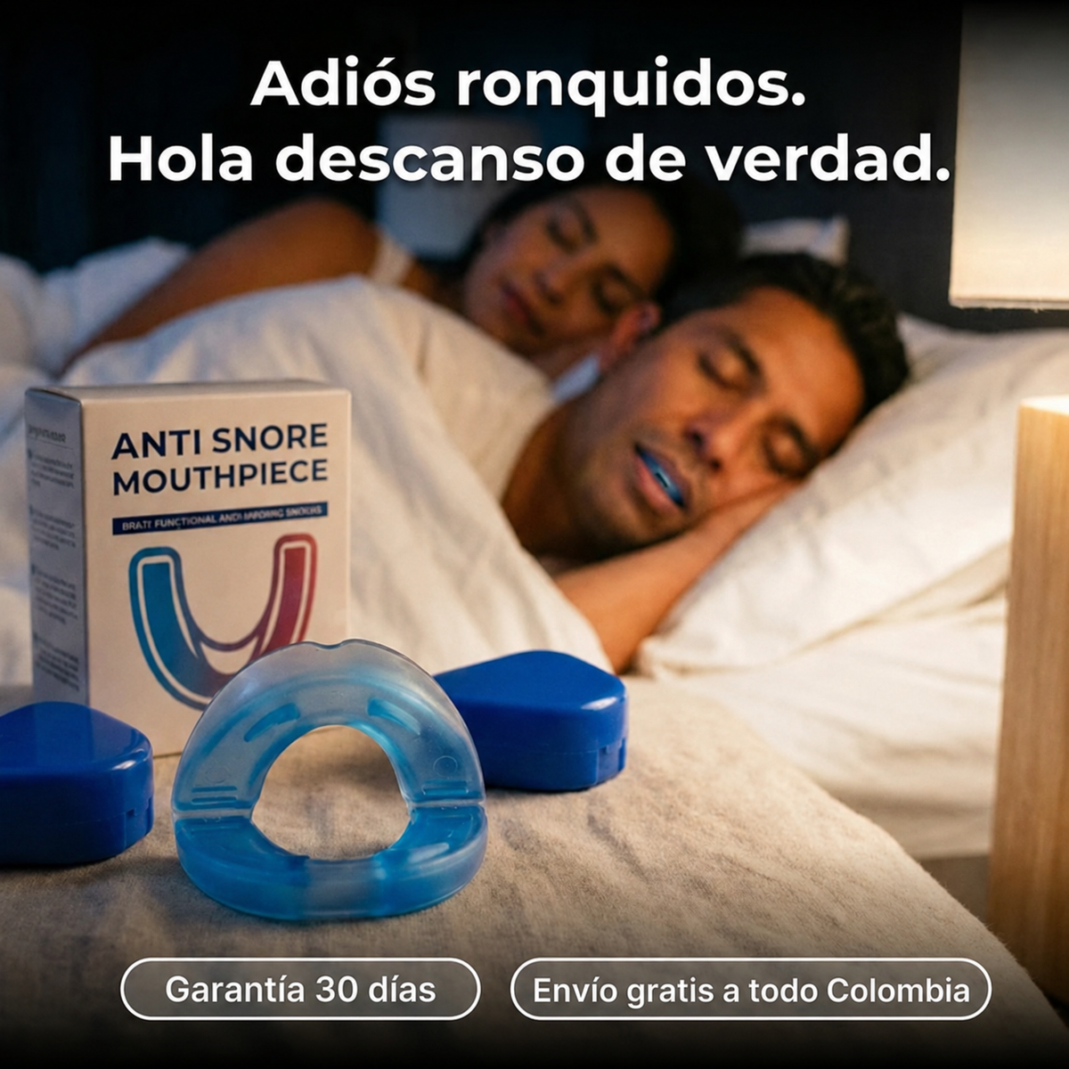 AntiSnore™ - Duerme sin Ronquidos ni Bruxismo desde la Primera Noche (x2 Unidades)