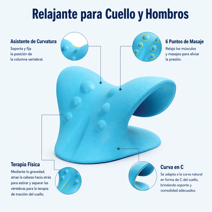 Cojín Cervical Relief Pro - Alivia dolor y mejora el cuello jorobado