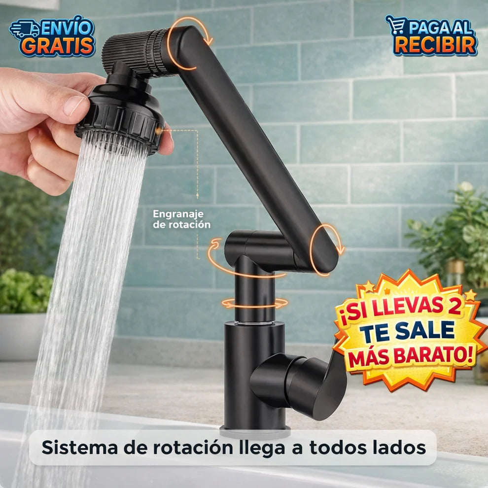 HydroSpin™ 💧 - Griferia articulada 1080° llega a todos lados 🚿