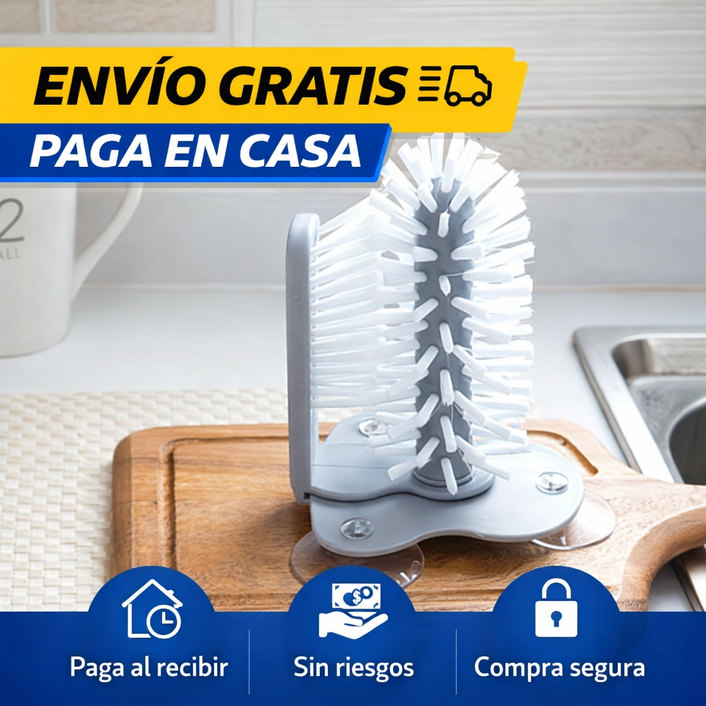 CleanCup 360® - Cepillo Lava Vasos