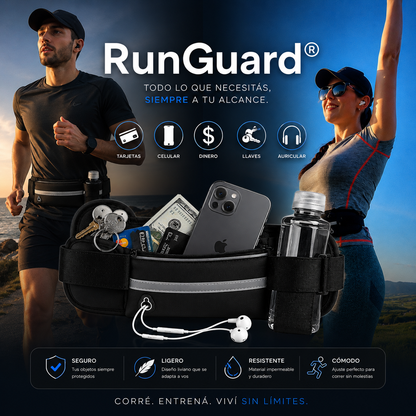 RunGuard® El Mejor Bolso de Correr Impermeable