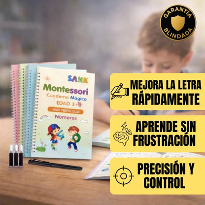 Set 4 Libros Caligrafía Aprendizaje Rápido y Letra Bonita